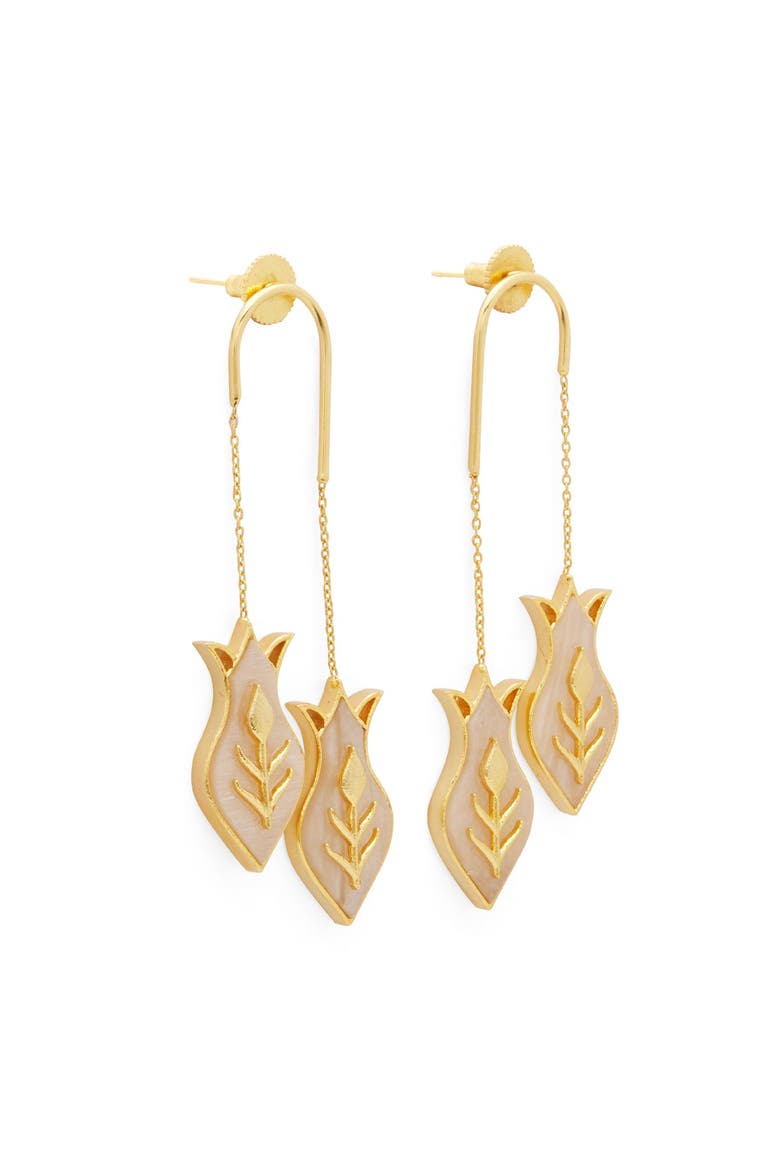 AMPHORA EARRINGS, Alternate, color, Gold Plated