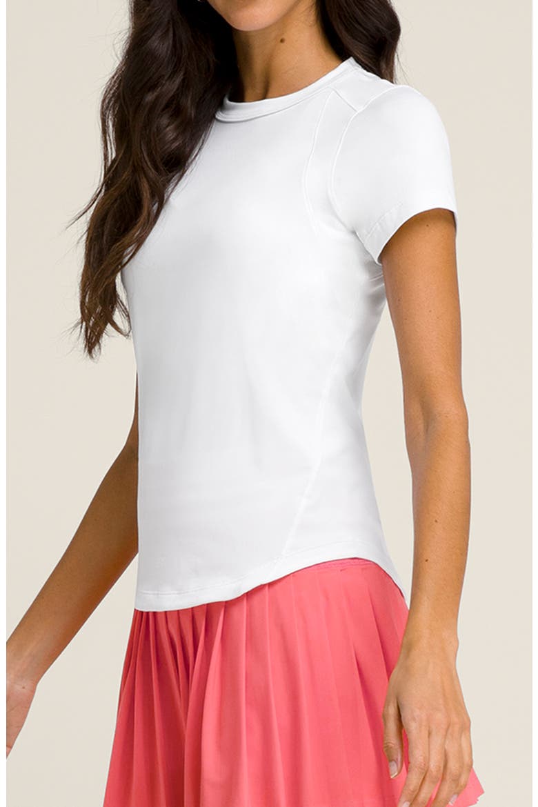 All Day Moisture Wicking Performance Tee, Alternate, color, BRIGHT WHITE