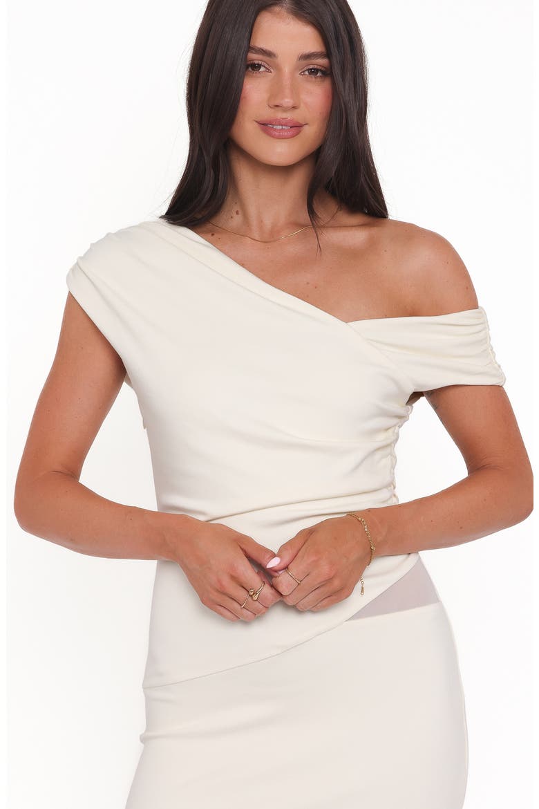 Edie One-Shoulder Maxi Dress, Alternate, color, BUTTER YELLOW
