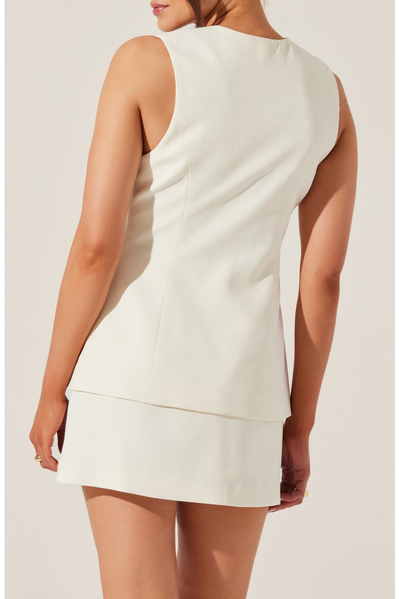 Dilone Layered Dress, Alternate, color, CREAM