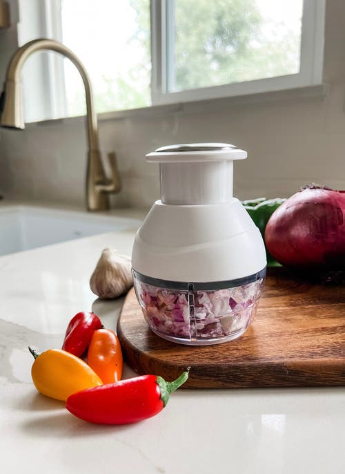 Kuchenprofi Push Fruit And Vegetable Multi Chopper, 3.4-inch Diameter In White