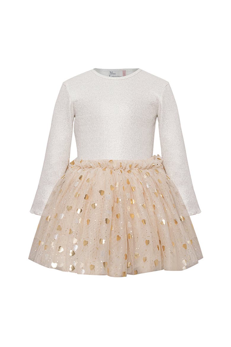 Gleam Tutu Skirt Set, Alternate, color, Sand Beige