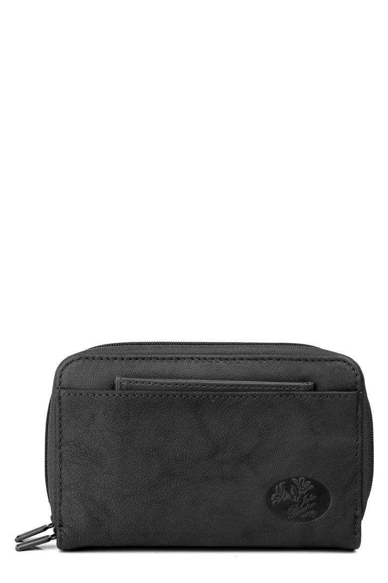 BUXTON Julia Buxton Heiress Double Zip Organizer®, Main, color, BLACK