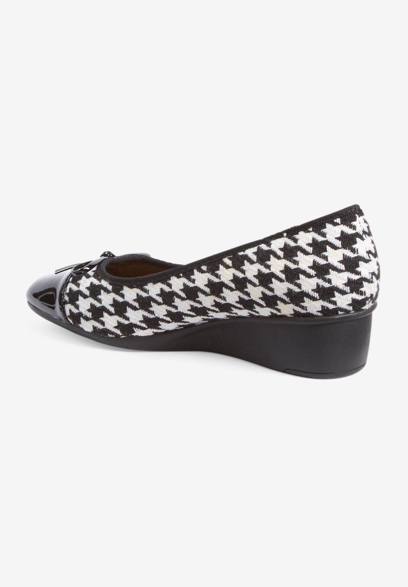 The Jade Slip On Wedge, Alternate, color, HOUNDSTOOTH