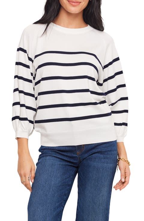 Placed Stripe Sweater