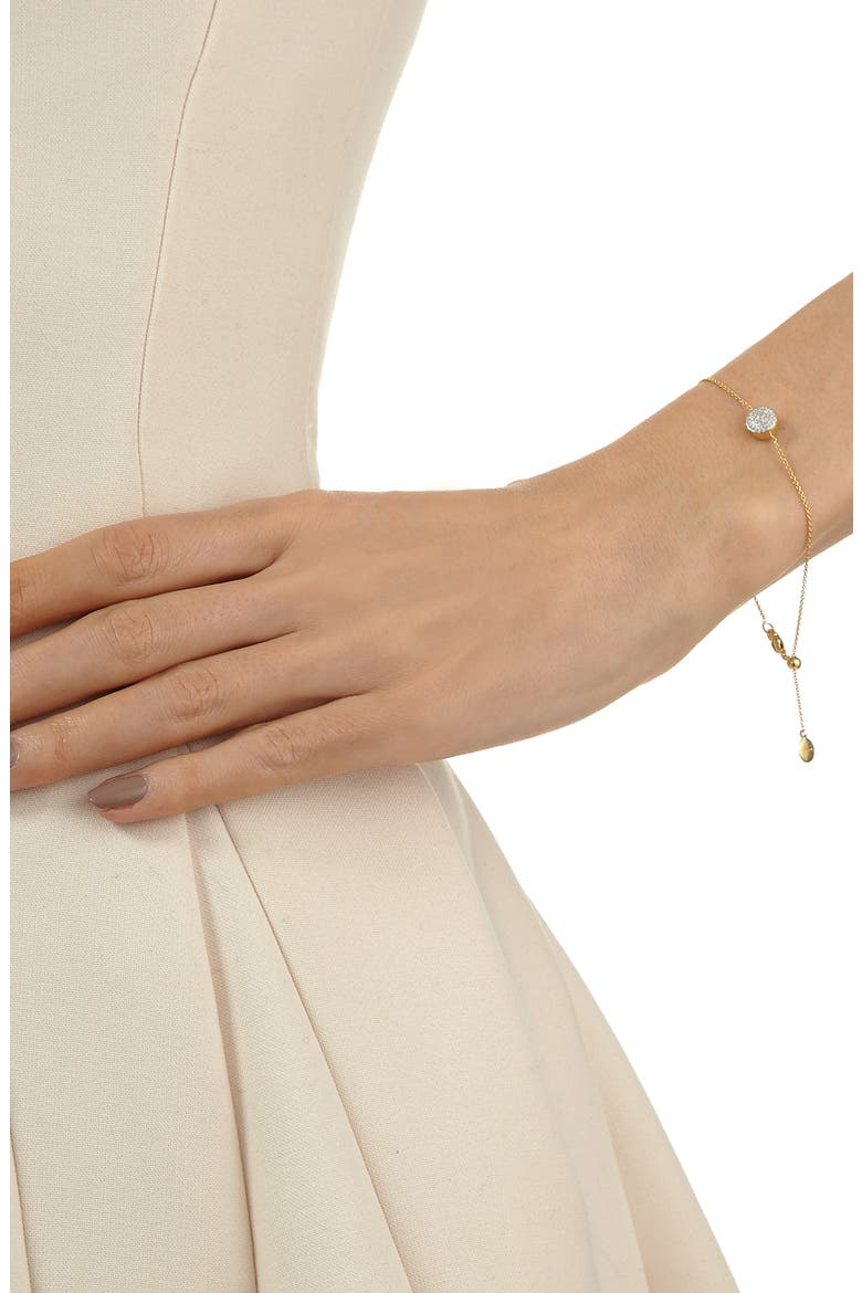 Ava Diamond Button Bracelet, Alternate, color, GOLD