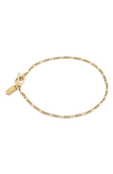 Gold Figaro Chain Bracelet