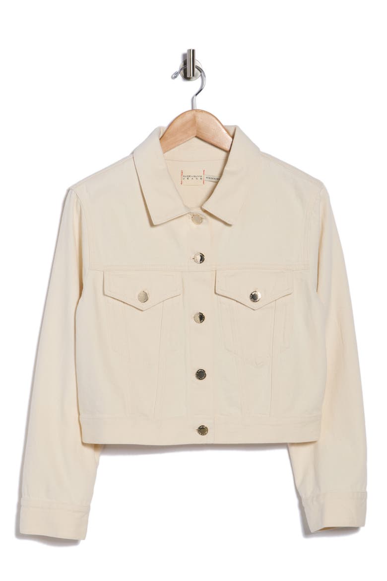 Chloe Relaxed Boxy Crop Denim Jacket (Women) | Nordstromrack