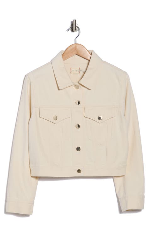 Chloe Relaxed Boxy Crop Denim Jacket