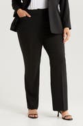Tahari ASL Bird Eye Straight Leg Pants