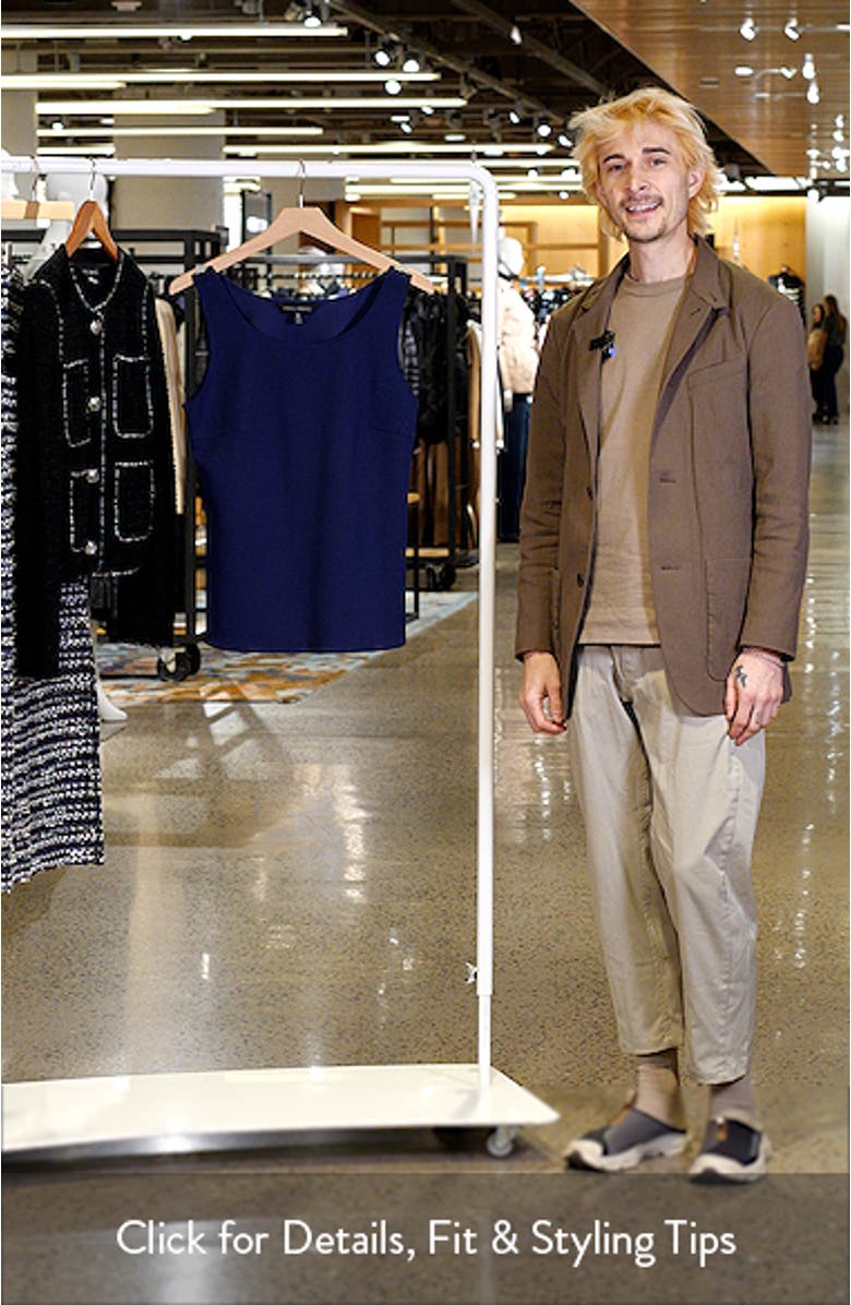 Heritage Fit Deco Stretch Crepe Tank Top, sales video thumbnail