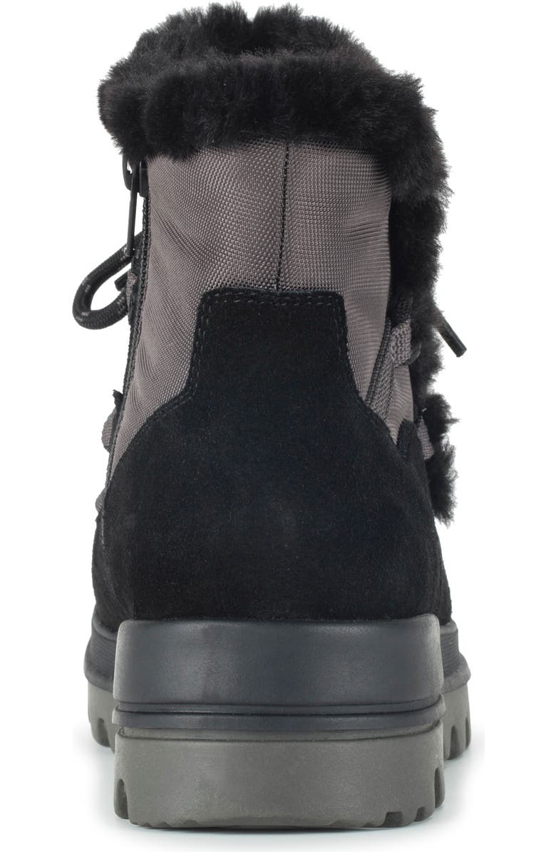 BARETRAPS Nadya Faux Shearling Waterproof Bootie, Alternate, color, Black