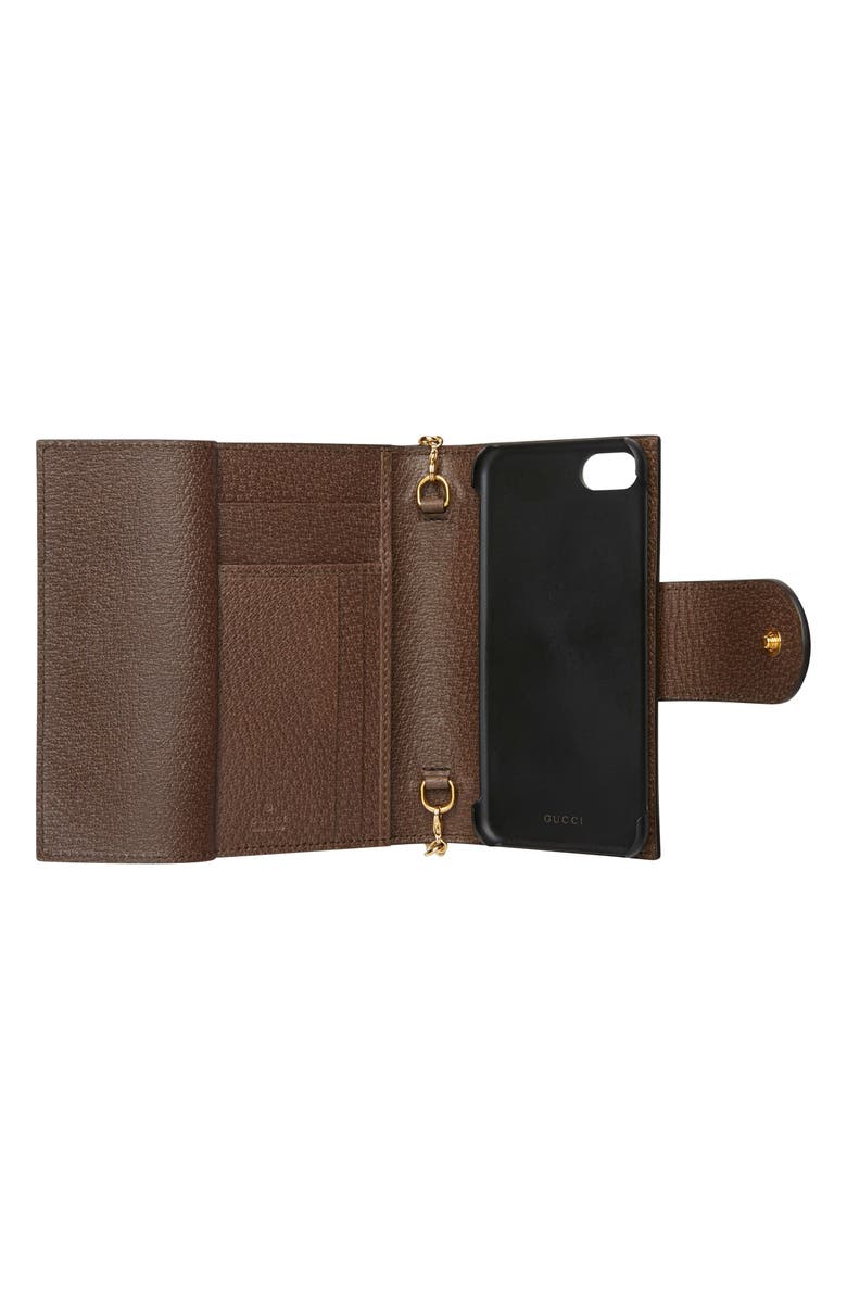 Gucci Ophidia GG Supreme Canvas iPhone 7/8 Case, Alternate, color, 