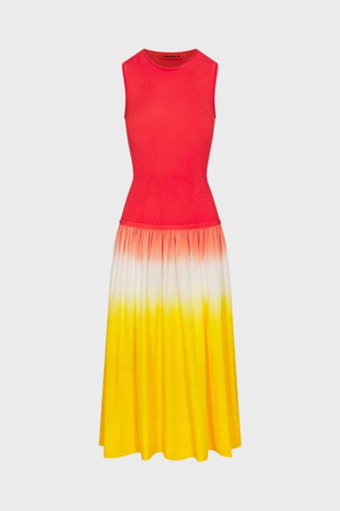 Novo Knit Poplin Combo Dress