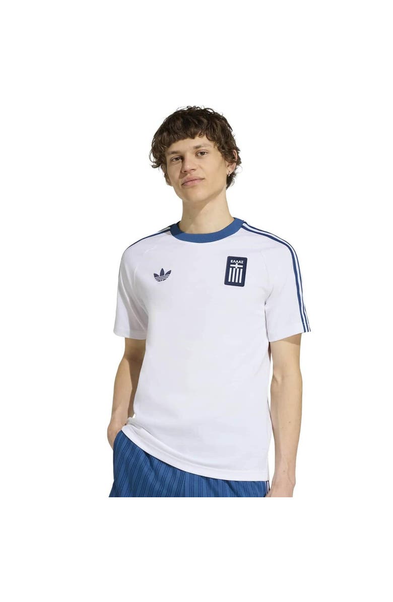adidas Originals Men's adidas Originals White Greece National Team T-Shirt, Main, color, White