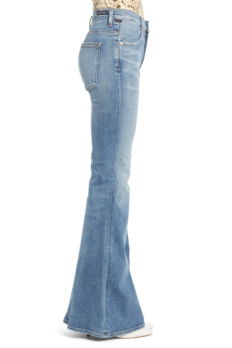 Chloe High Waist Flare Jeans, Alternate, color, SERENITY
