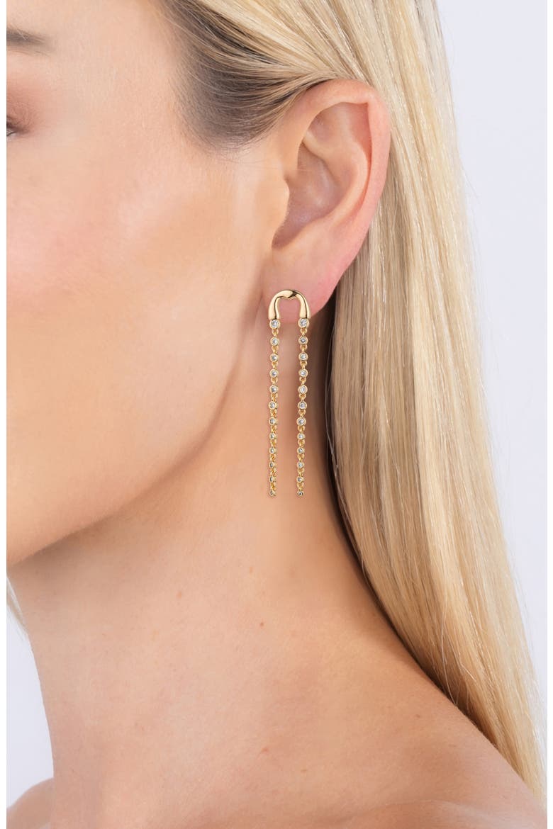 Ava Drop Earrings, Alternate, color, GOLD