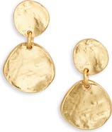 Karine Sultan Medallion Disc Drop Earrings