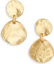 Karine Sultan Medallion Disc Drop Earrings