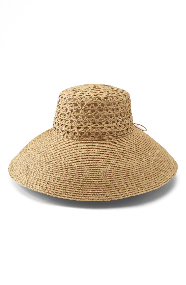 Helen Kaminski Raffia Dome Hat, Main, color, Natural/ Natural