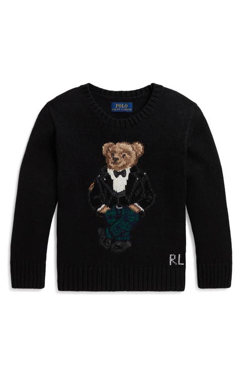 Kids' Polo Bear Cotton Sweater