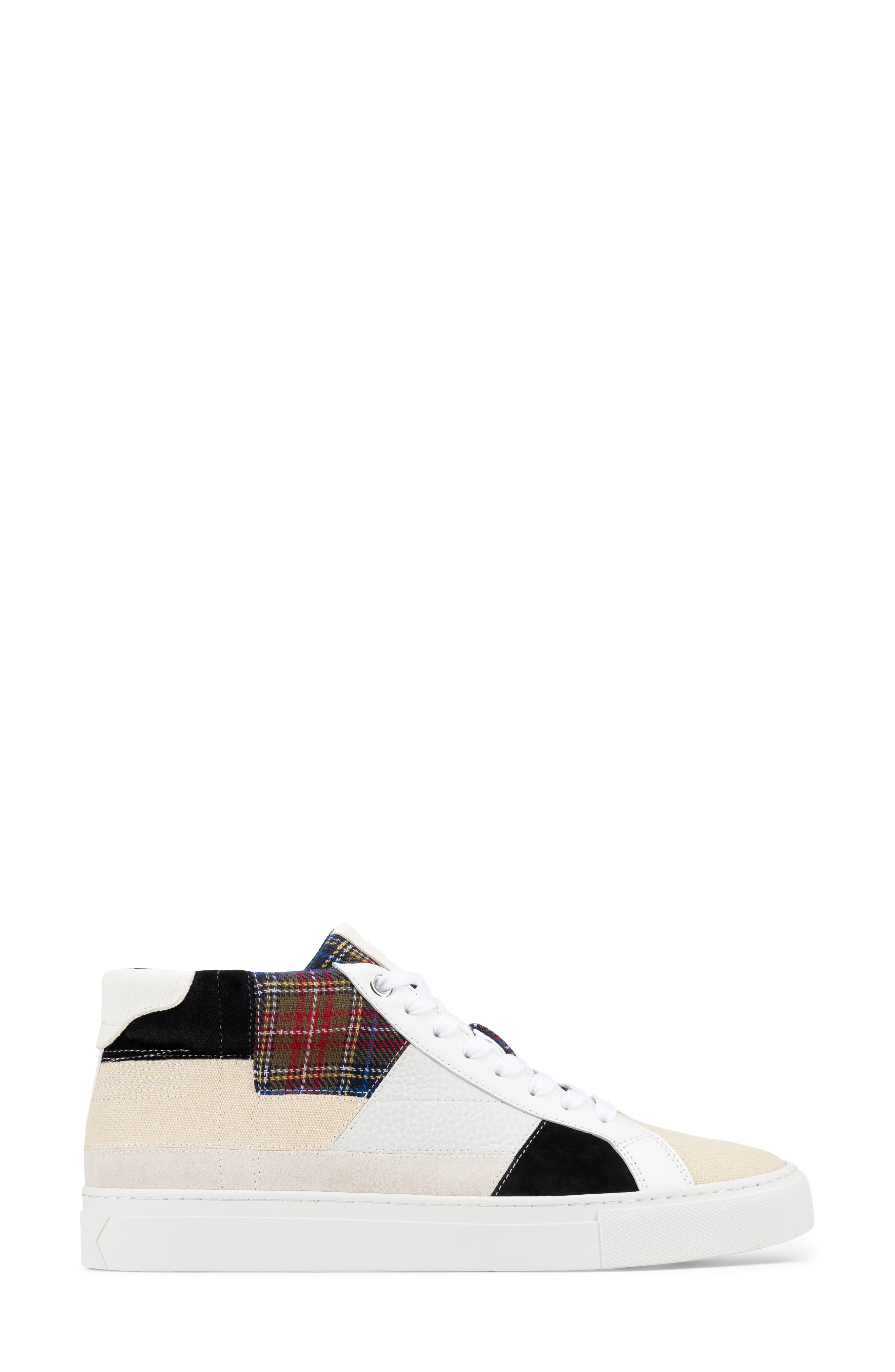 GREATS Royale High Patchwork Sneaker, Alternate, color, White Multi