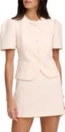 Favorite Daughter The Pardon Bow Detail Short Sleeve Jacket