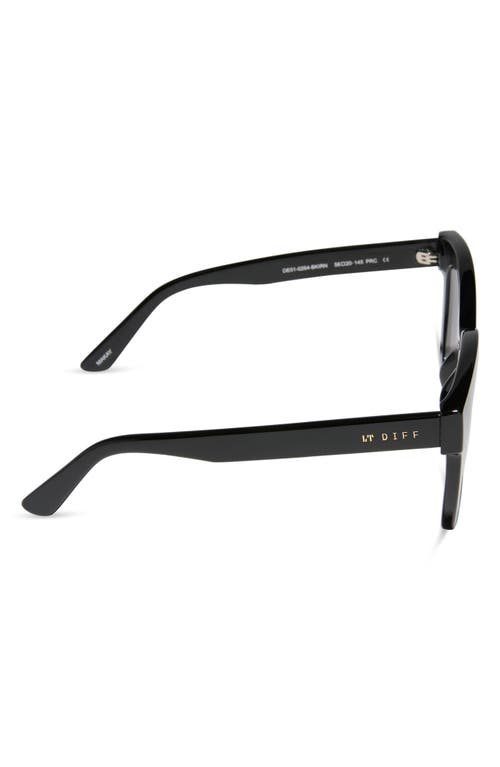Diff Melody 56mm Polarized Gradient Square Sunglasses In Black