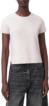 AllSaints Rebel Short Sleeve Cashmere Sweater