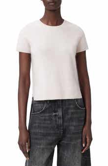 AllSaints Rebel Short Sleeve Cashmere Sweater