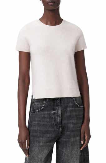 AllSaints Rebel Short Sleeve Cashmere Sweater