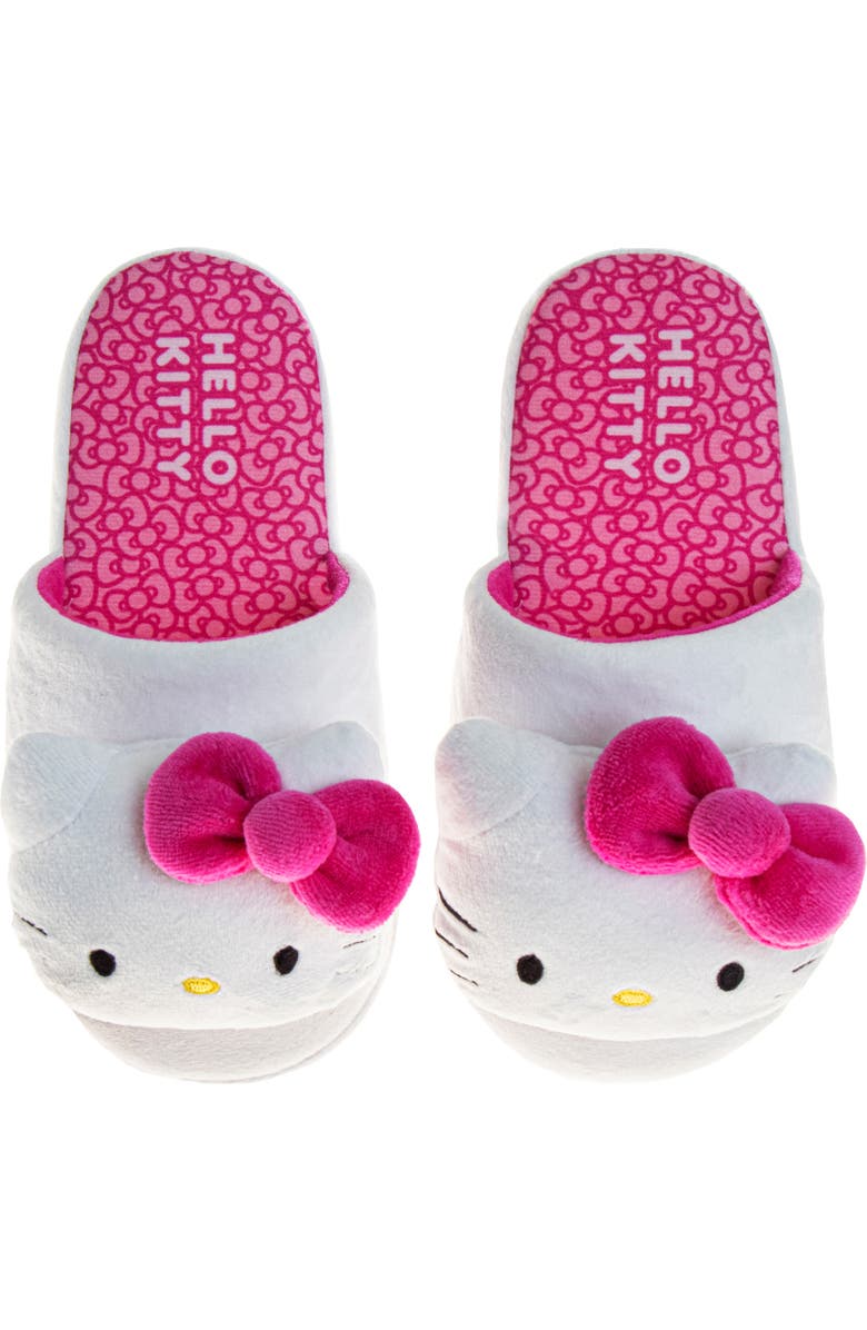 JOSMO Kids' Hello Kitty<sup>®</sup> Dual Size Slipper, Alternate, color, White/ Fuchsia
