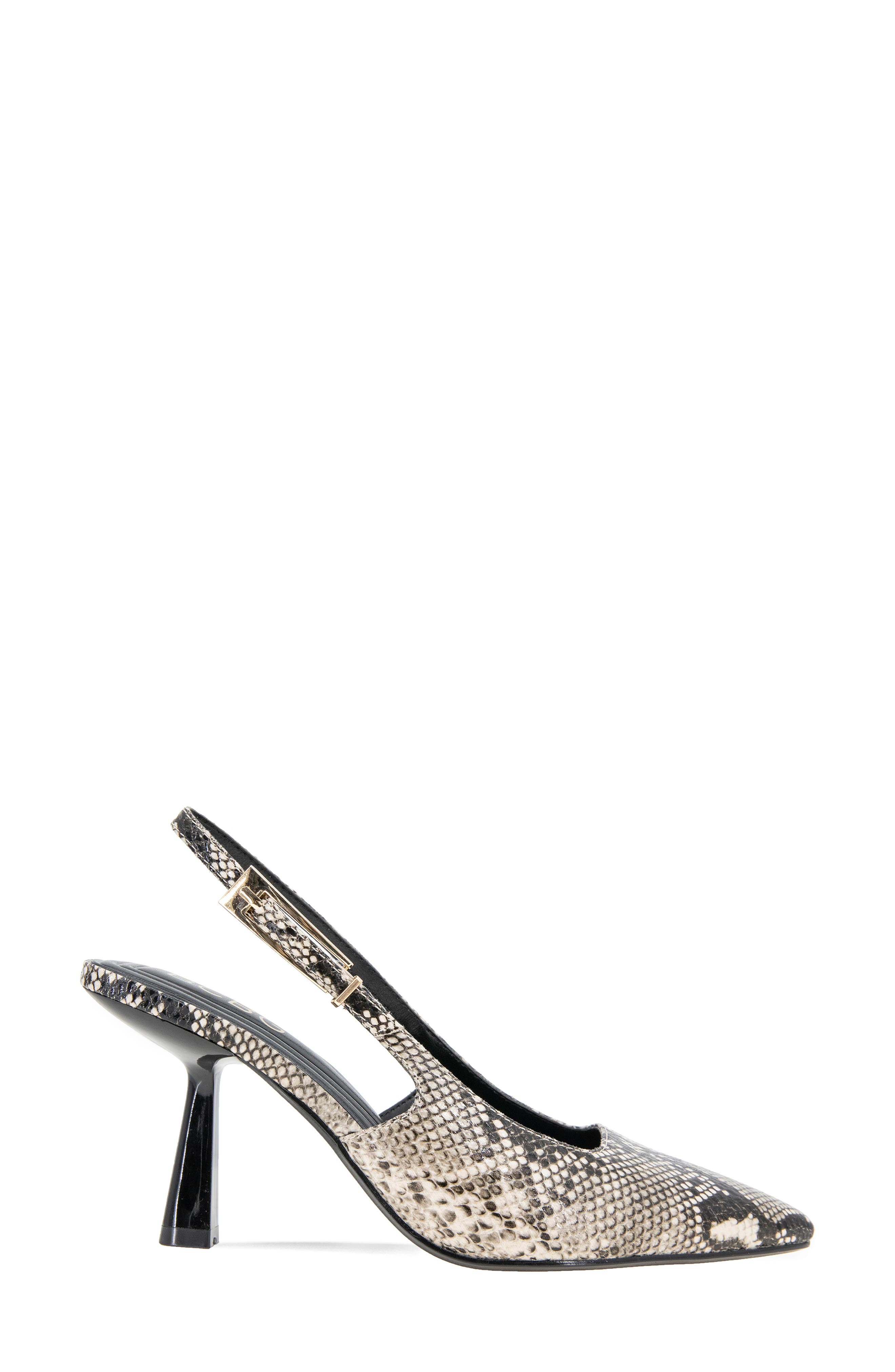 Inara Slingback Pointed Toe Pump, Alternate, color, NATURAL SNAKE