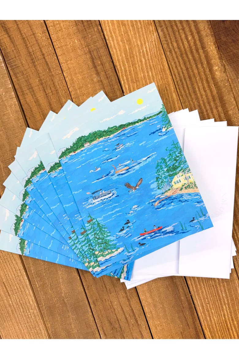 Lake Days Set of 8 Greeting Cards, Alternate, color, Multi-Pack