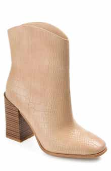 Journee Collection Brekkin Croc Embossed Western Bootie
