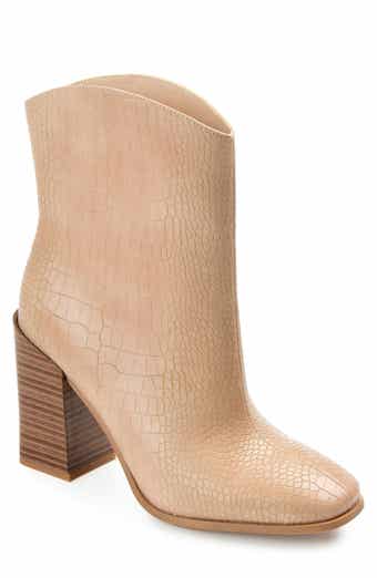 Brekkin Croc Embossed Western Bootie