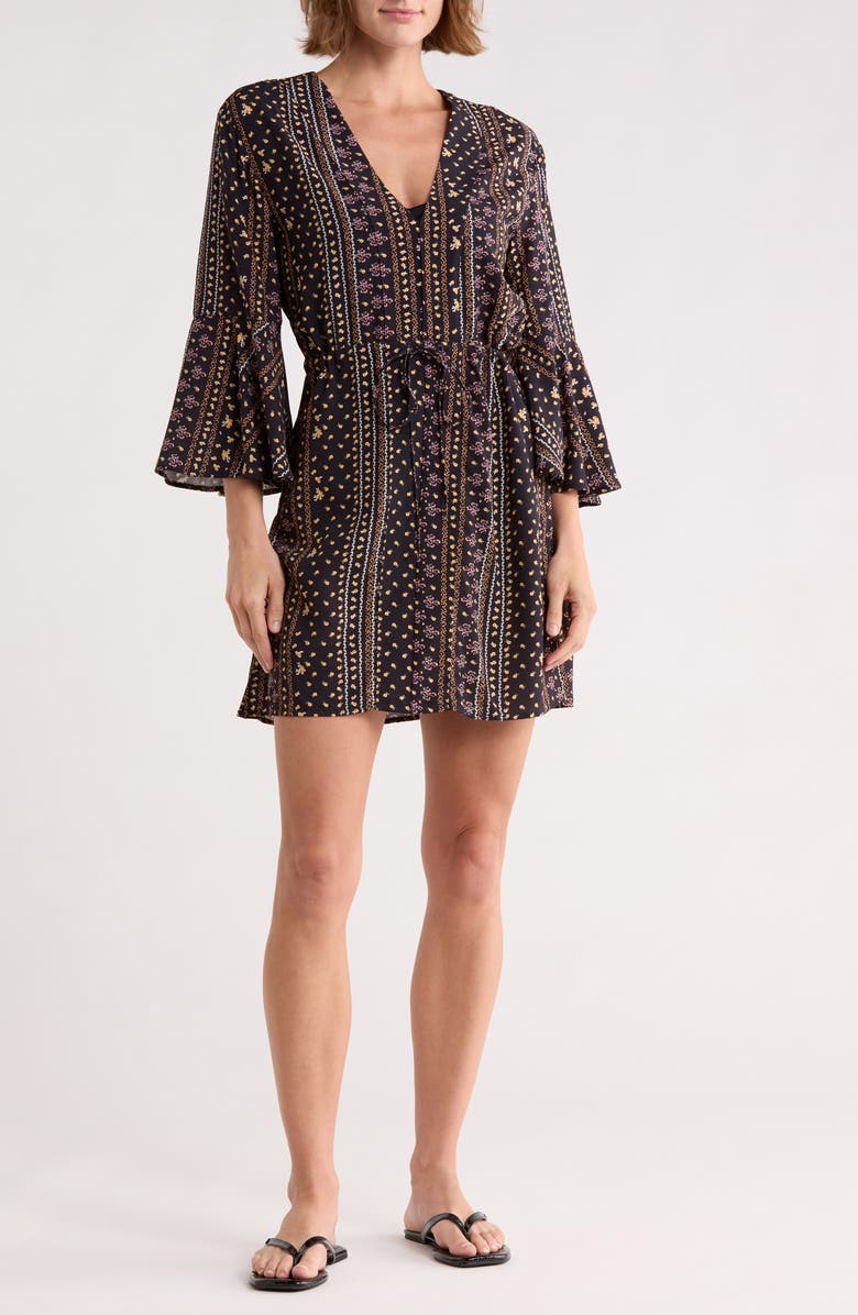 Maaji Joy Cover-Up Caftan, Main, color, Black
