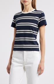 FRAME Stripe Cotton Baby Tee
