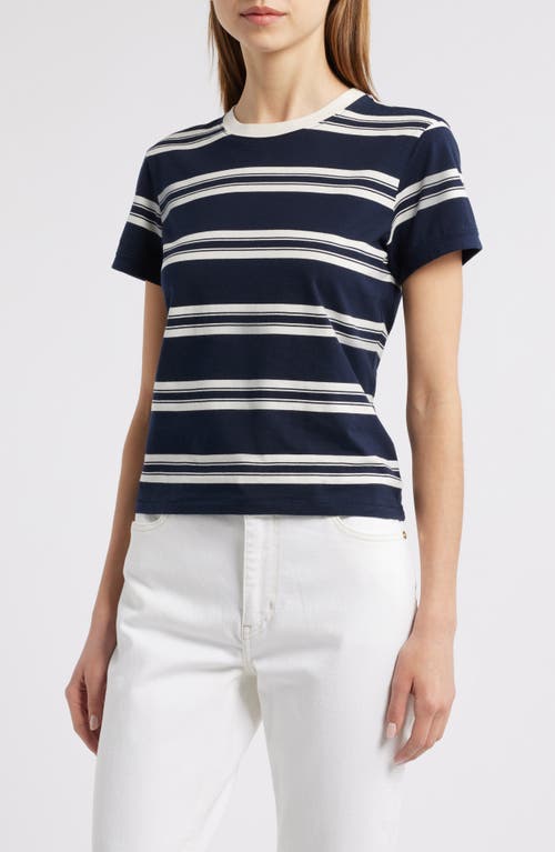 Frame The Baby Tee In Navy Multi