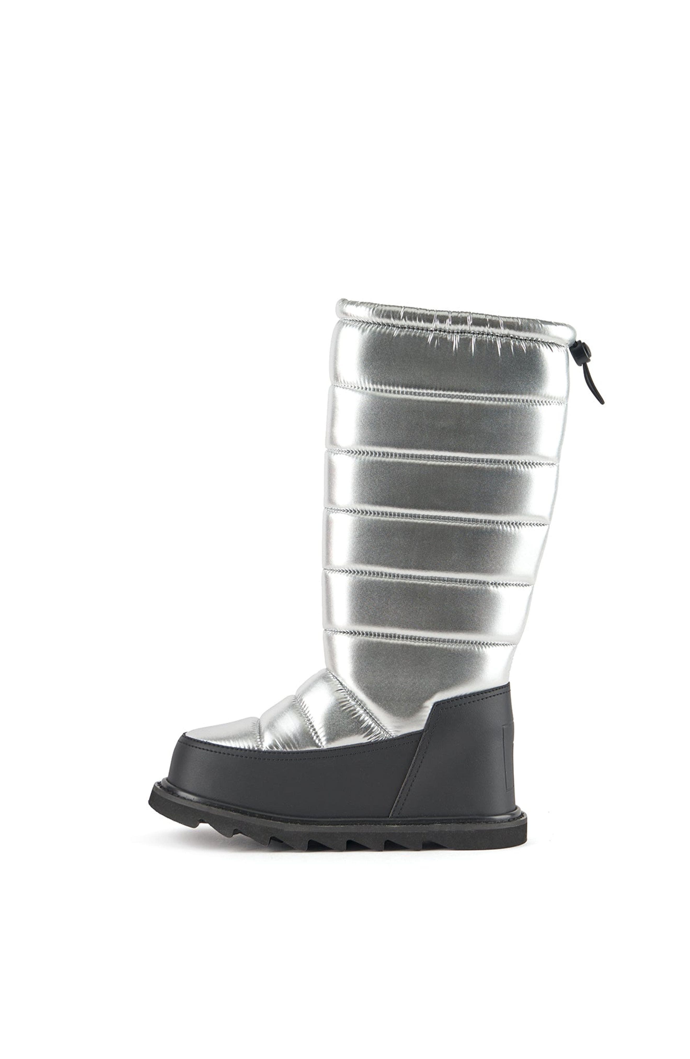 United Nude Zembla Bubble Boot, Alternate, color, Silver