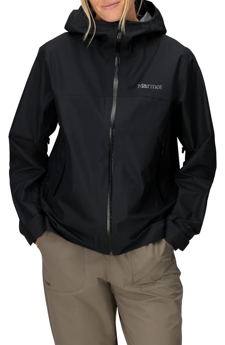 Marmot Minimalist Pertex<sup>®</sup> Waterproof Hooded Jacket, Main, color, Black
