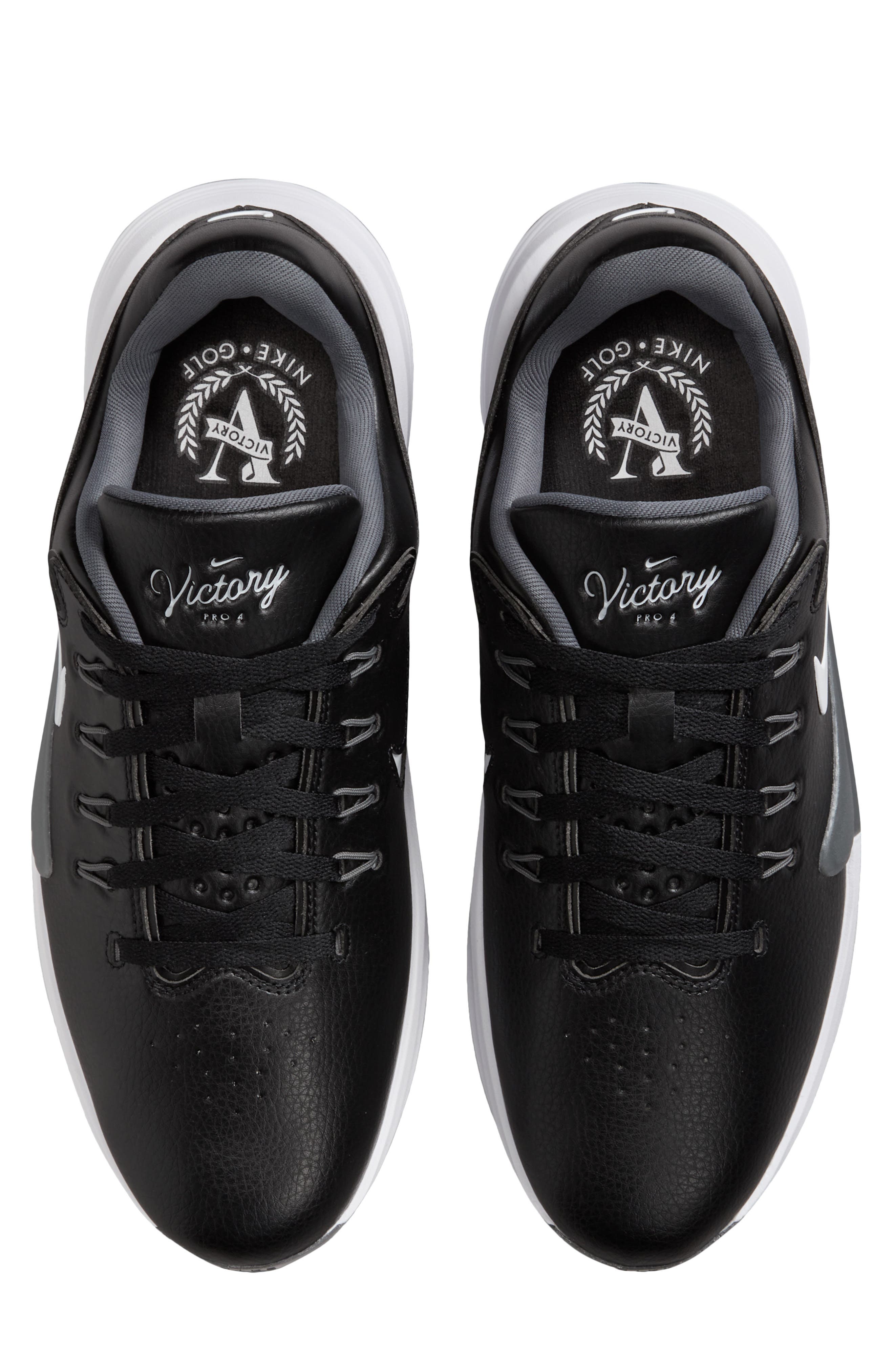 Victory Pro 4 Golf Shoe, Alternate, color, BLACK/ IRON GREY/ WHITE