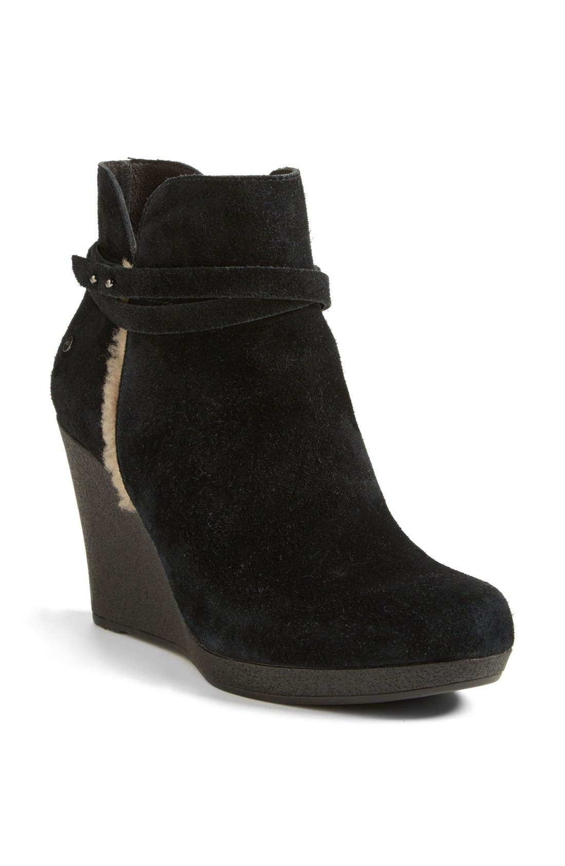 UGG<sup>®</sup> Australia 'Alexandra' Water Resistant Wedge Bootie, Main, color, 