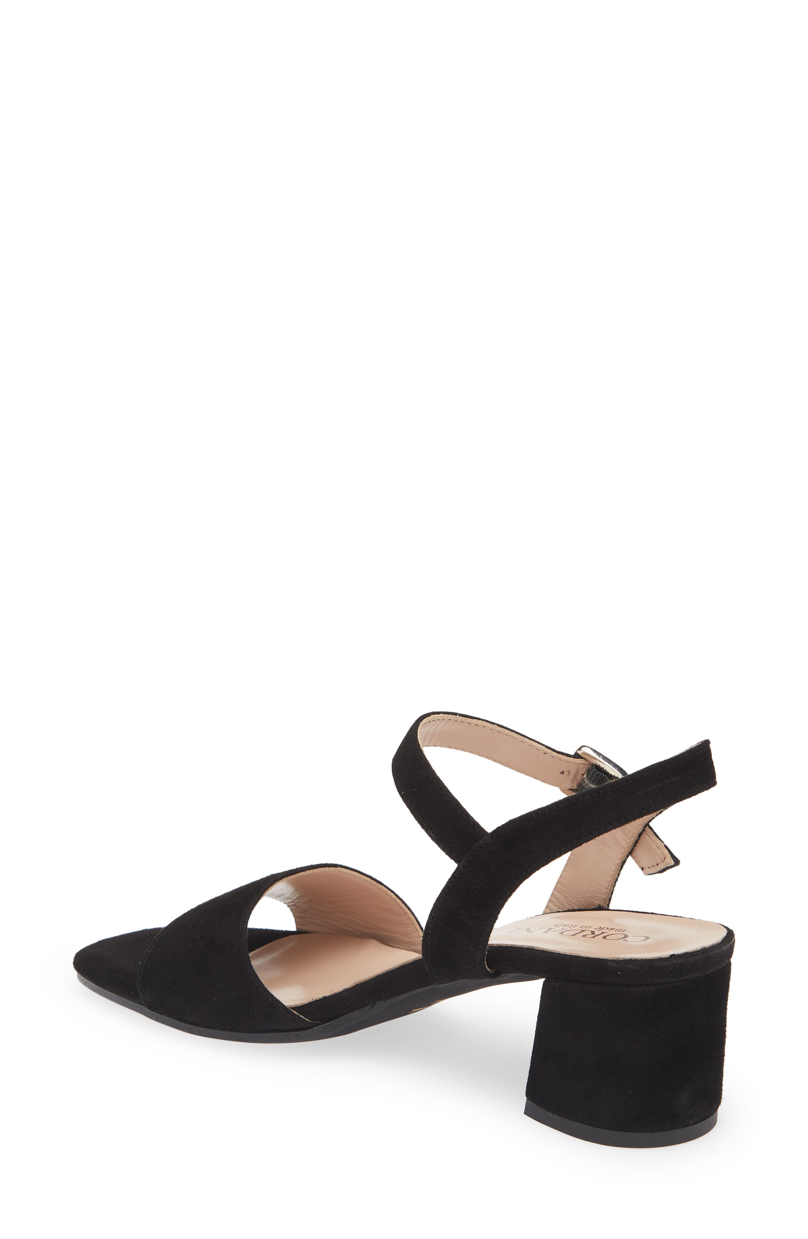 Cordani Irisse Block Heel Sandal, Alternate, color, Black Suede