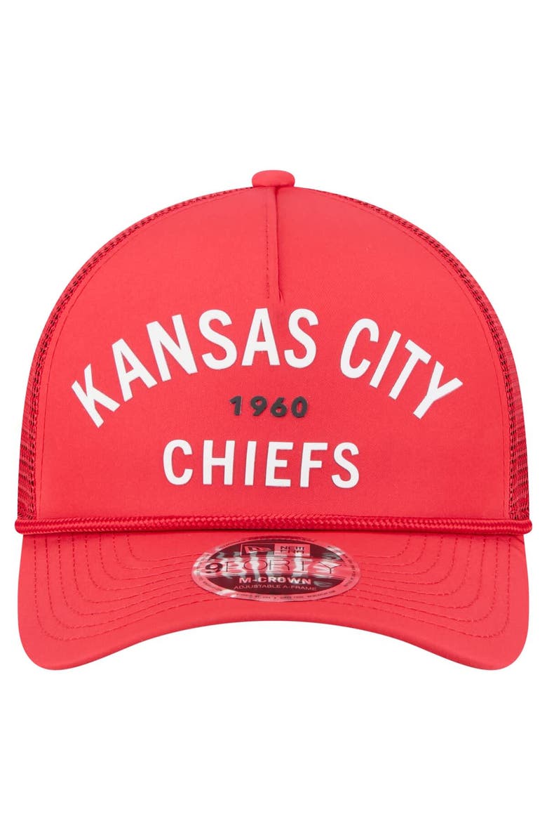 New Era Men's New Era  Red Kansas City Chiefs Active Minimalist M-Crown A-Frame 9FORTY Adjustable Hat, Alternate, color, Red