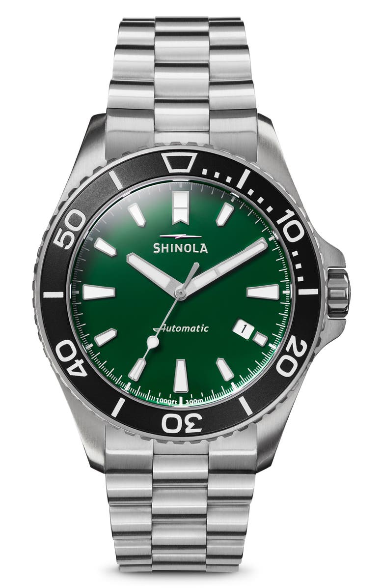 Shinola The Monster Automatic Bracelet Watch, 43mm, Main, color,