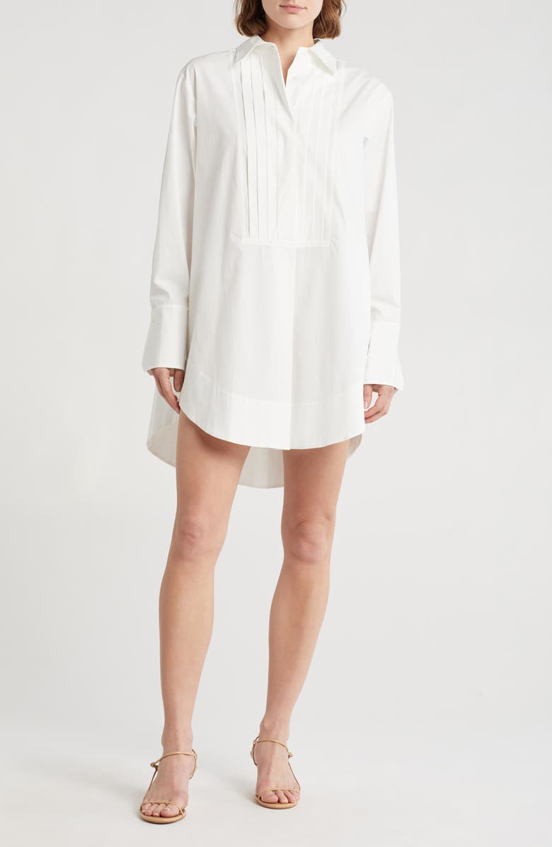 A.L.C. Fallen Stretch Cotton Shirtdress, Main, color, 