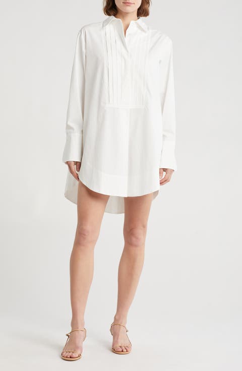 Fallen Stretch Cotton Shirtdress
