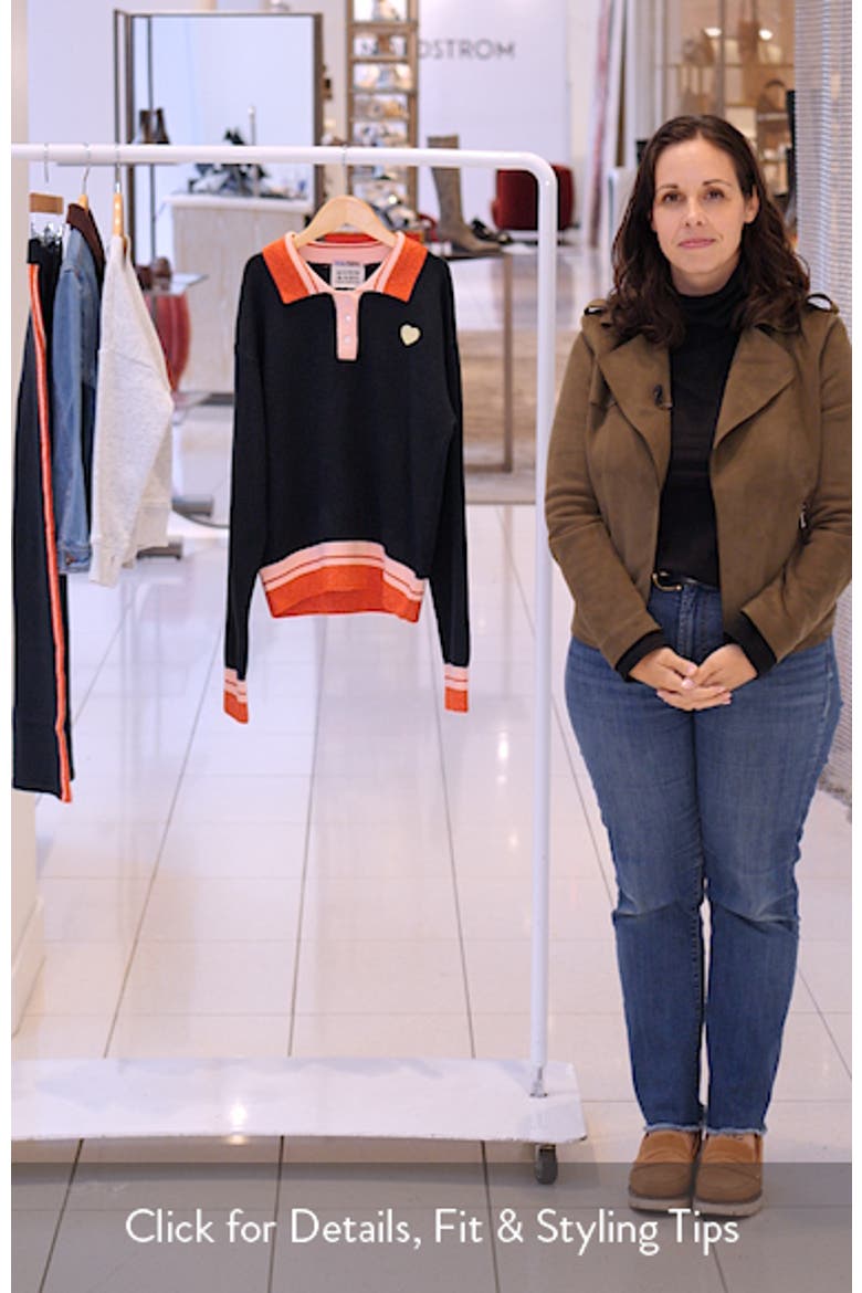 Kids' Sporty Stripe Rib Pullover video
