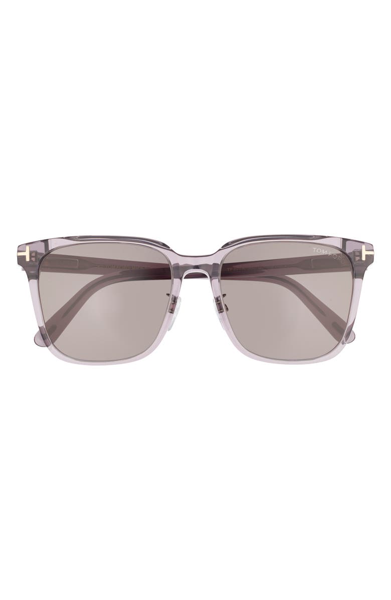 TOM FORD 54mm Square Sunglasses, Main, color, Grey/ Other / Smoke Mirror